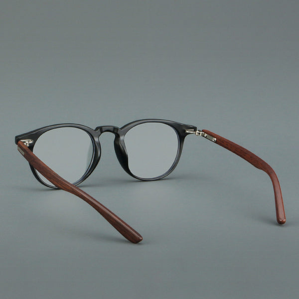 Cross-border retro wood grain leg frame 00363 fashion trend glasses Danyang spot wholesale can be matched with myopia presbyopia