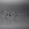 Steele Titanium Vintage Round Eyeglasses Frame