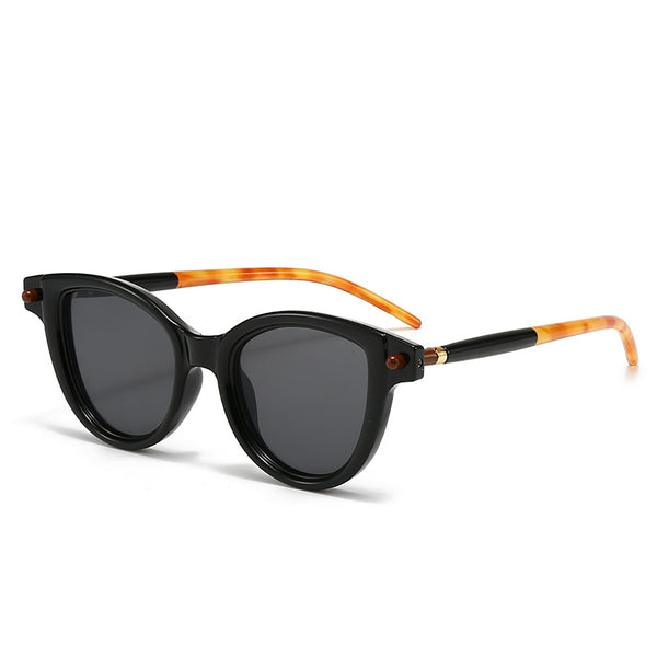 New European and American cross-border flat mirror holder, men's and women's cat eyes, personalized retro glasses frame, tide ins anti-blue flat mirror