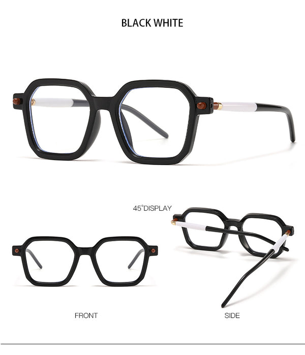 European and American street photography literary sunglasses 86601 cross-border simple square sunglasses fashion star flat glasses