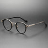 Tripi Titanium Vintage Round Eyeglasses Frame