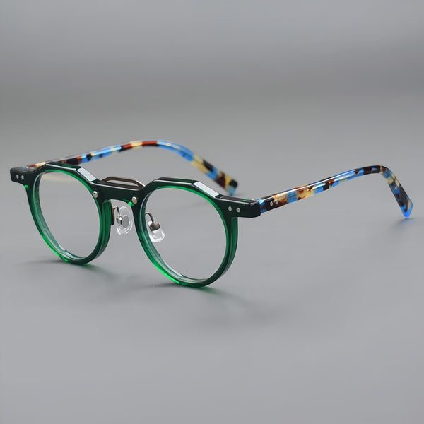 Ron Retro Round Acetate Glasses Frame