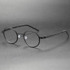 Valeria Titanium Vintage Round Eyeglasses Frame