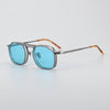 Rana Square Titanium Glasses Frame With Magnetic Sunglasses Clips