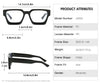 New fashionable anti-blue glasses 22902 trendy square frame myopia glasses frame versatile simple flat glasses for men and women