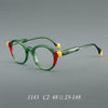 Crowe Vintage Acetate Round Eyeglasses Frame
