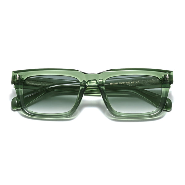 Sutton Premium Series Retro Rectangle Acetate Sunglasses
