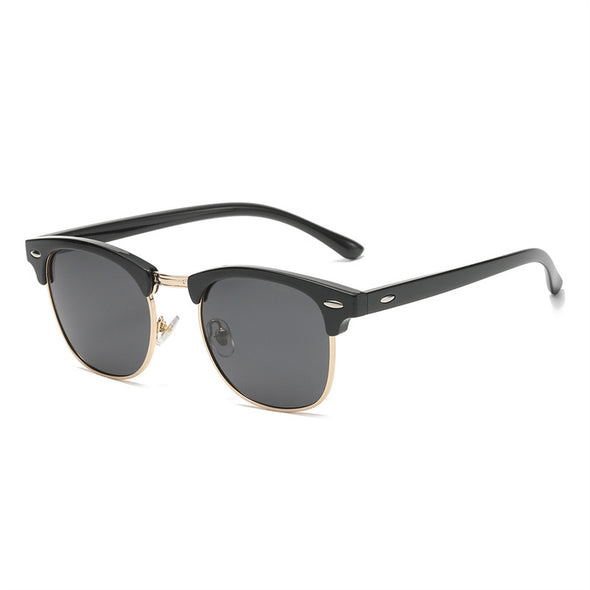 JOLLYNOVA Polarized Sunglasses For Women And Men Semi Rimless Frame Retro Sun Glasses AE0369