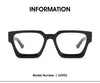 New fashionable anti-blue glasses 22902 trendy square frame myopia glasses frame versatile simple flat glasses for men and women