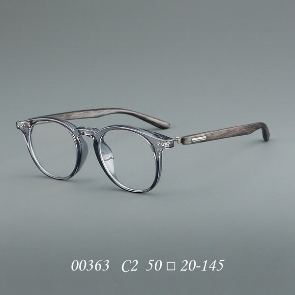 Cross-border retro wood grain leg frame 00363 fashion trend glasses Danyang spot wholesale can be matched with myopia presbyopia