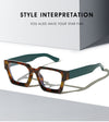 New fashionable anti-blue glasses 22902 trendy square frame myopia glasses frame versatile simple flat glasses for men and women