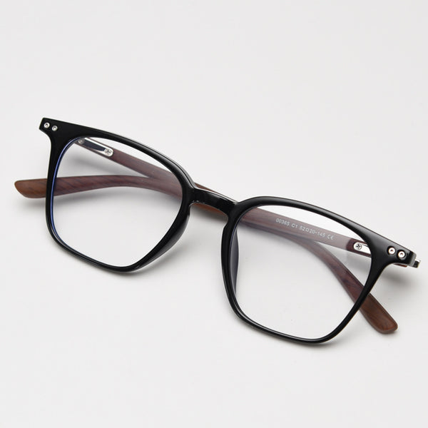 0365 new Japanese and Korean retro square personalized TR90 myopia glasses frame men's and women's literary flat mirror holder can be matched with degrees