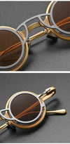 High-end niche magnetic glasses 5976 retro fashion old small round frame glasses frame Danyang spot wholesale can be matched