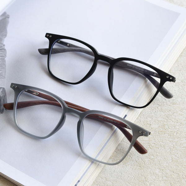 0365 new Japanese and Korean retro square personalized TR90 myopia glasses frame men's and women's literary flat mirror holder can be matched with degrees