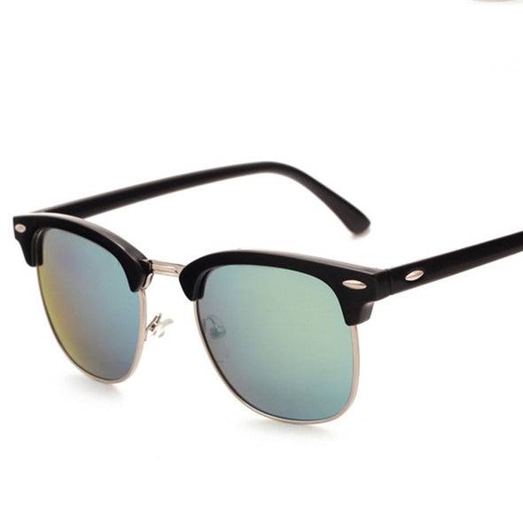 JOLLYNOVA Polarized Sunglasses For Women And Men Semi Rimless Frame Retro Sun Glasses AE0369