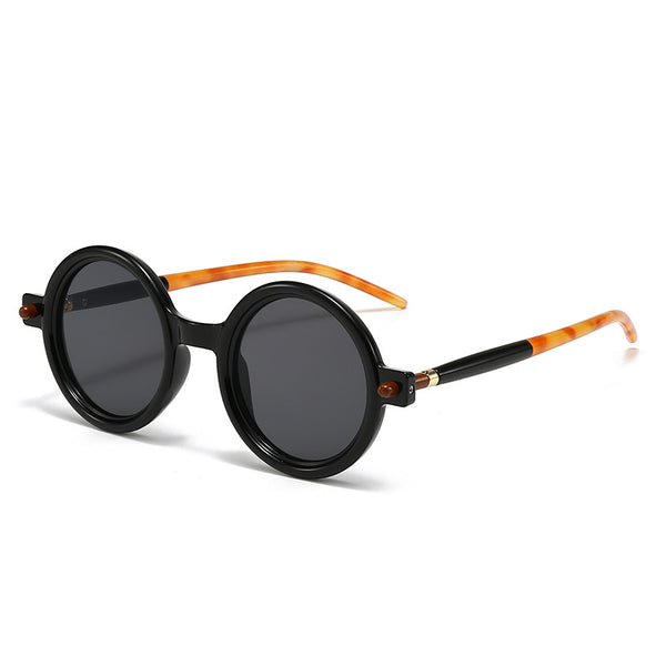 New European and American fashion round frame anti-blue light flat mirror men's anti-blue light glasses frame women's pose trend flat mirror