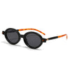 New fashion oval frame glasses frame men's and women's retro posing anti-blue light flat glasses nerd flat glasses
