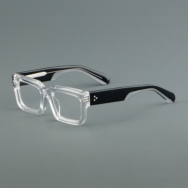 Monk Retro Rectangle Acetate Glasses Frame
