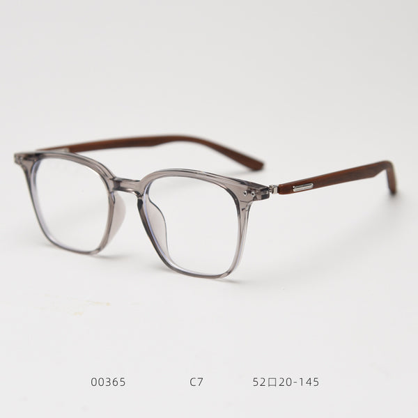 0365 new Japanese and Korean retro square personalized TR90 myopia glasses frame men's and women's literary flat mirror holder can be matched with degrees