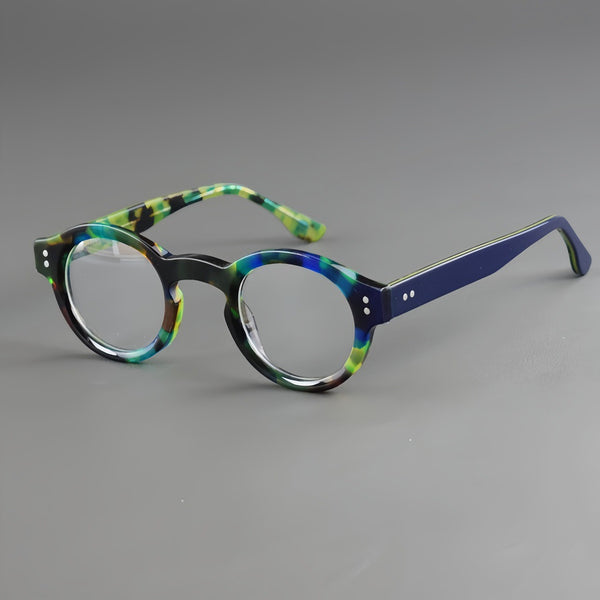 Jade Retro Round Acetate Optical Frame