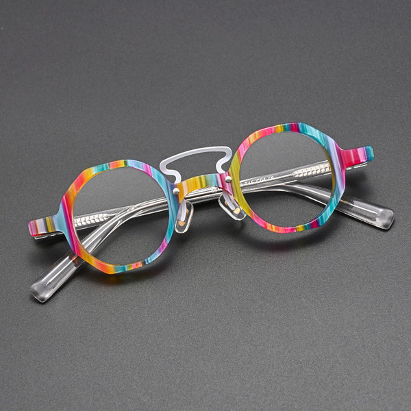 Liam Retro Round Acetate Optical Glasses Frame