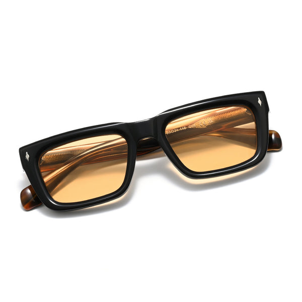 Sutton Premium Series Retro Rectangle Acetate Sunglasses