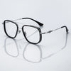 Nelly Business Square Titanium Double-bridge Glasses Frame