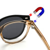 Cox Acetate Alloy Glasses Frame With Magnetic Sunglasses Clips