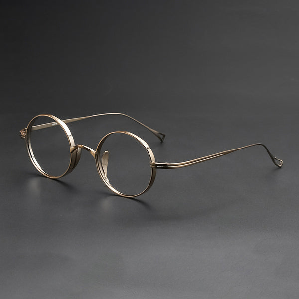 Monroe Titanium Round Glasses Frame