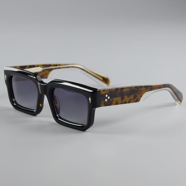 Monk Retro Premium Series Retro Rectangle Acetate Sunglasses