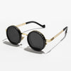 Jang Retro Round Steampunk ND Dimming Sunglasses