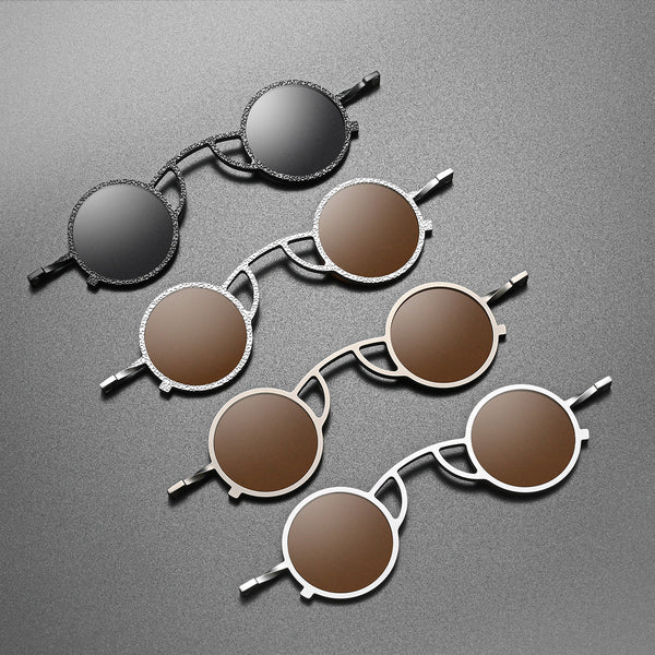 High-end niche magnetic glasses 5976 retro fashion old small round frame glasses frame Danyang spot wholesale can be matched