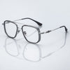 Nelly Business Square Titanium Double-bridge Glasses Frame