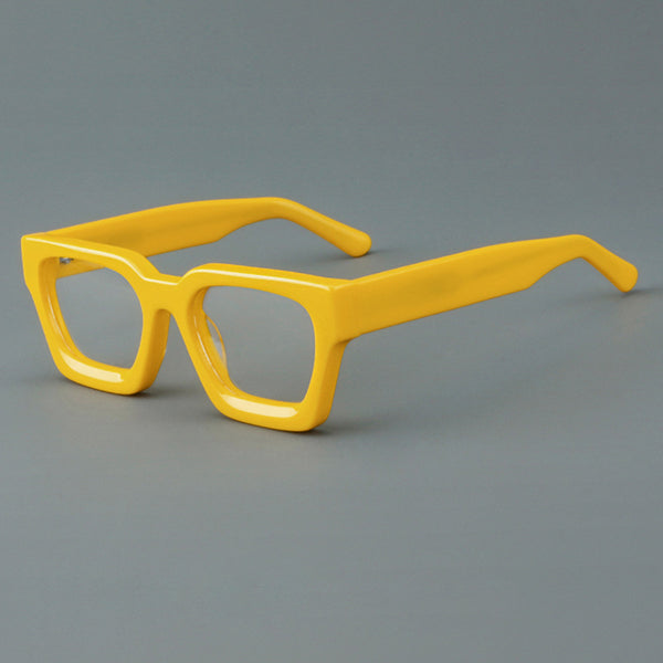Lew Vintage Square Acetate Glasses Frame