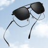 New Titanium Glasses Frame With Magnetic Sunglasses Clips