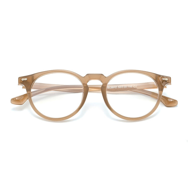 March TR90 Round Vintage Eyeglasses Frame