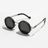 Jang Retro Round Steampunk ND Dimming Sunglasses