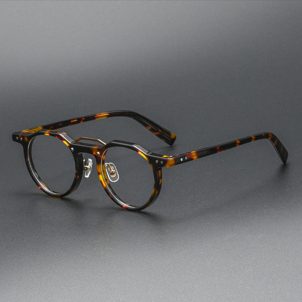 Ron Retro Round Acetate Glasses Frame