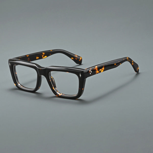 Mason Retro Rectangle Acetate Glasses Frame