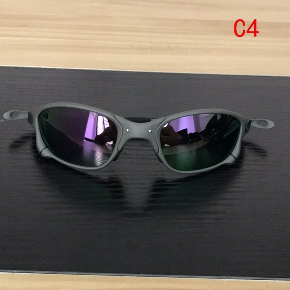 Mtb Unisex Full Rim Rectangle Alloy Acetate Polarized Sunglasses Cp005-4