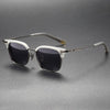 CCSpace Men's Full Rim Square Titanium Acetate Polarized Sunglasses 56249