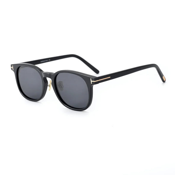 Black Mask Unisex Full Rim Square Acetate Polarized Sunglasses F5725