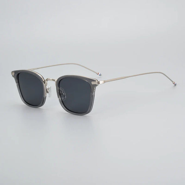 Black Mask Men's Full Rim Square Polarized Alloy Sunglasses X905