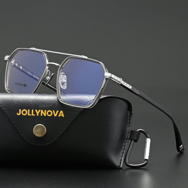 Keller Ultralight Vintage Double Bridge Titanium Glasses Frame