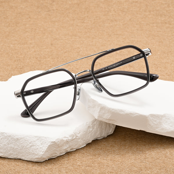 Keller Ultralight Vintage Double Bridge Titanium Glasses Frame