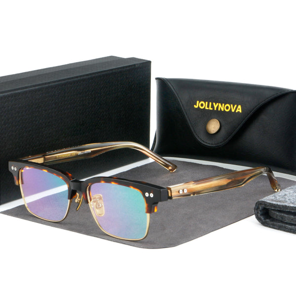 Finn Retro Rectangle Titanium Glasses Frame