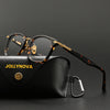 Kropp Retro Rectangle Acetate Eyeglasses Frame