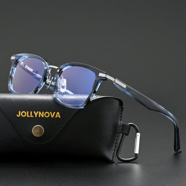 Kropp Retro Rectangle Acetate Eyeglasses Frame
