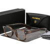 Bruce Vintage Rivet Square Glasses Frame