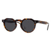 Black Mask Unisex Full Rim Flat Top Round Acetate Polarized Sunglasses 9532s